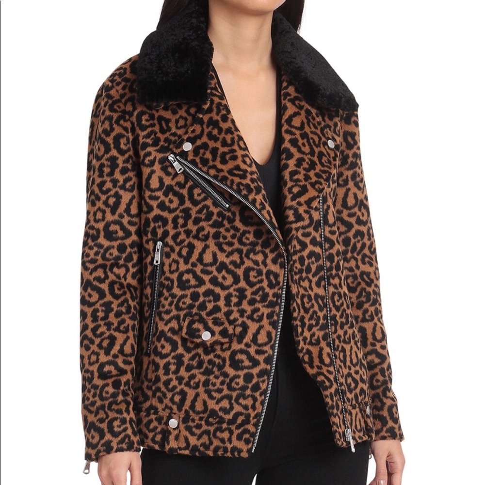 SOLD‼️Avec Les Filles leopard print wool jacket - Picture 1 of 3
